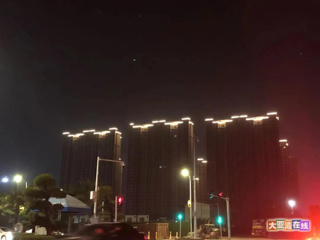 大亚湾西区亮灯率,大亚湾石化区晚上亮灯
