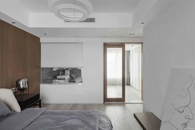 主卧卫生间的门正对着床怎么装修,卫生间门对着床怎样化解图