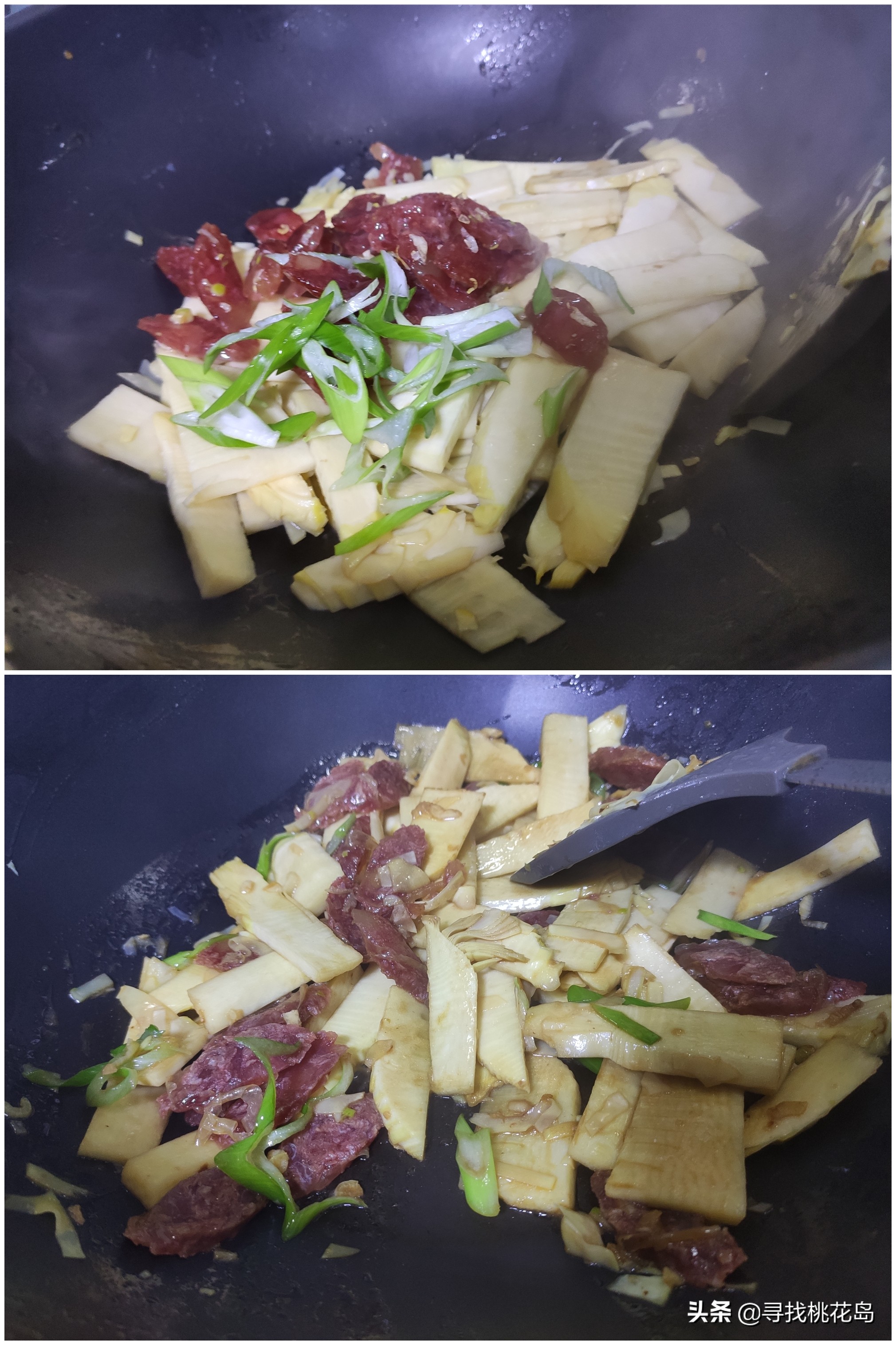 冬笋腊肠这么炒,笋片不涩又入味,好吃下饭,冬天吃正当时