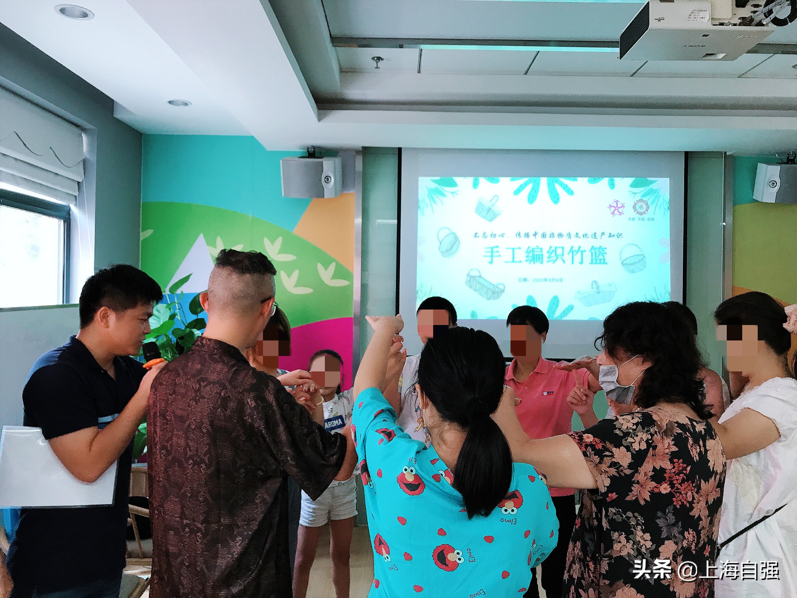 「徐汇」孩子眼中的艺术世界——竹篮编织