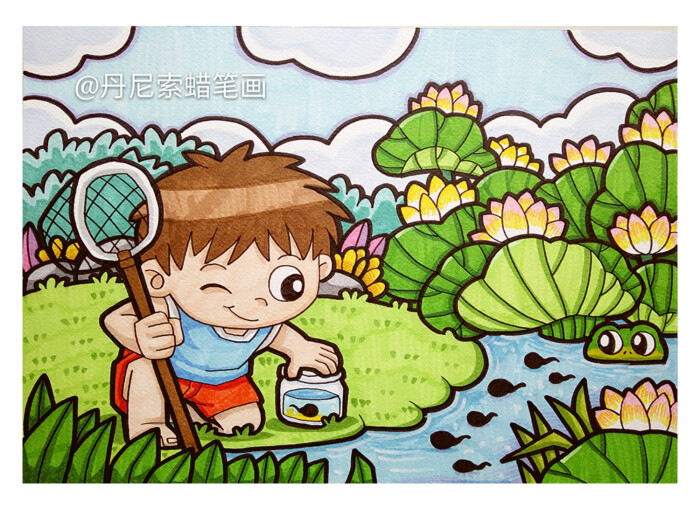 8-12岁儿童绘画范画,简单又好画的儿童画大全