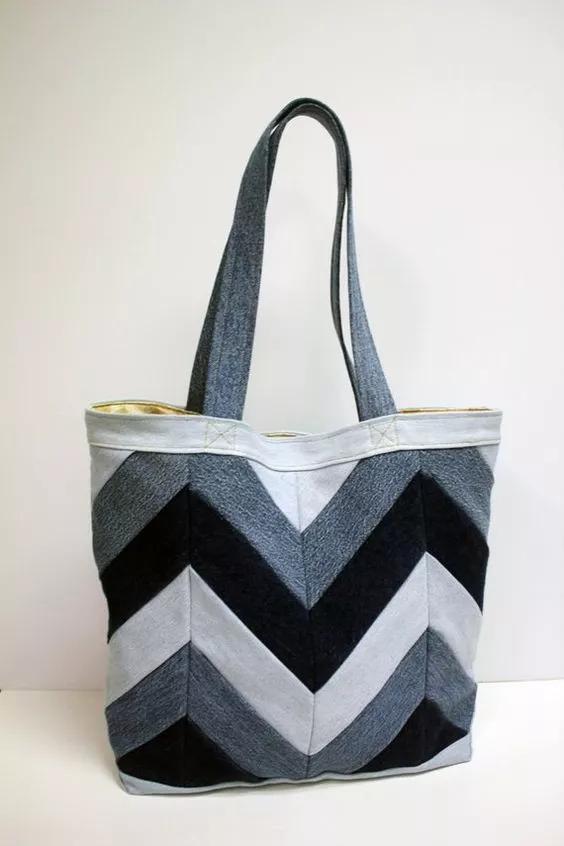 旧的牛仔裤能做什么收纳,旧牛仔裤不要扔改一个包包