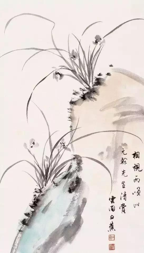 国画大师兰草画欣赏,现代中国十大画兰名家