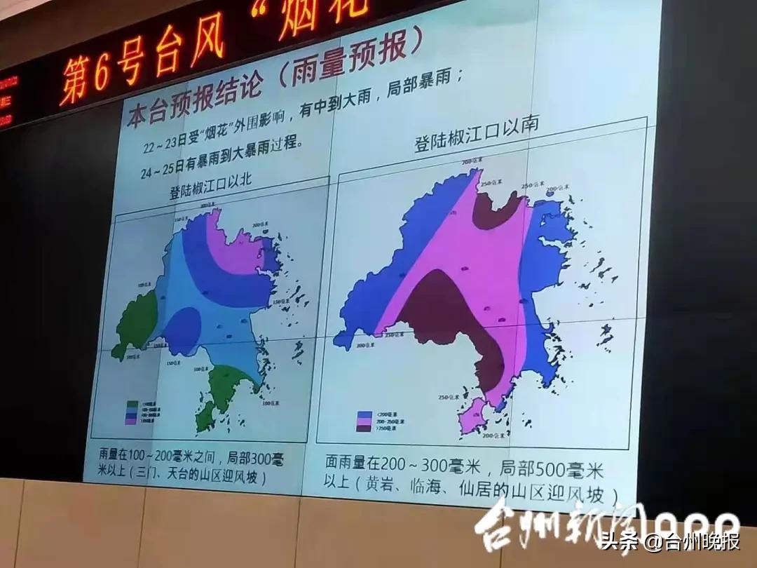 最强可达16级！“烟花”较大可能登陆台州！已有海域掀起巨浪！大暴雨即将抵达！全市这些路段易积水