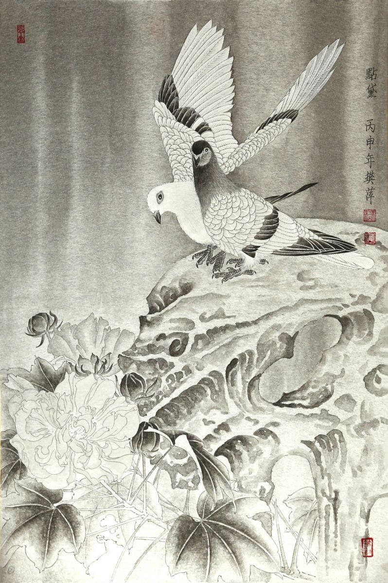 工笔花鸟的教学解析,工笔花鸟技法教学