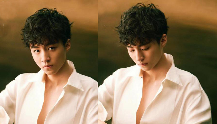 花男穿搭,王俊凯复古西装加背头港风