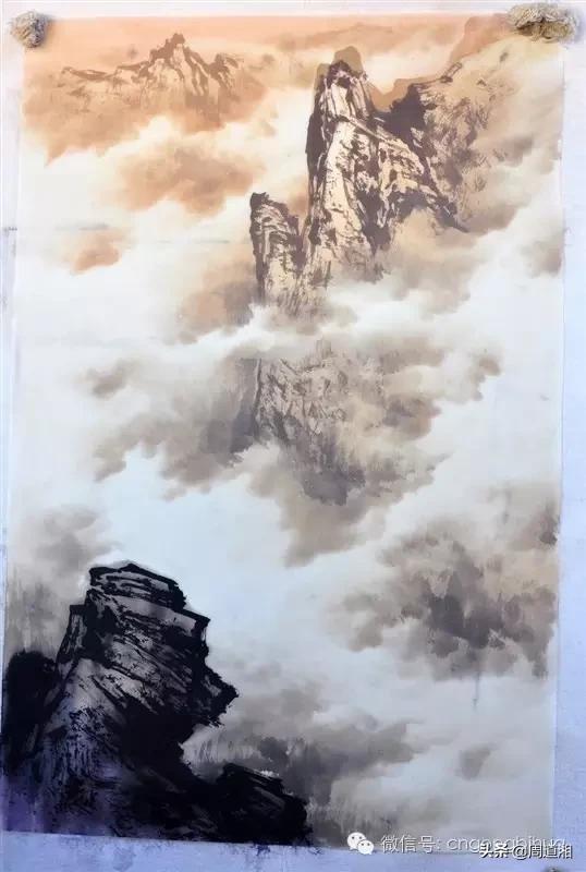 曾刚画山水画上色讲解,如何画山水画教学视频