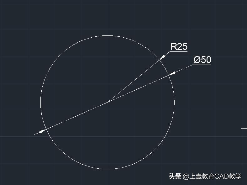 cad半径标注过程不能绕圆心转动,cad标注半径时怎么消除延长线