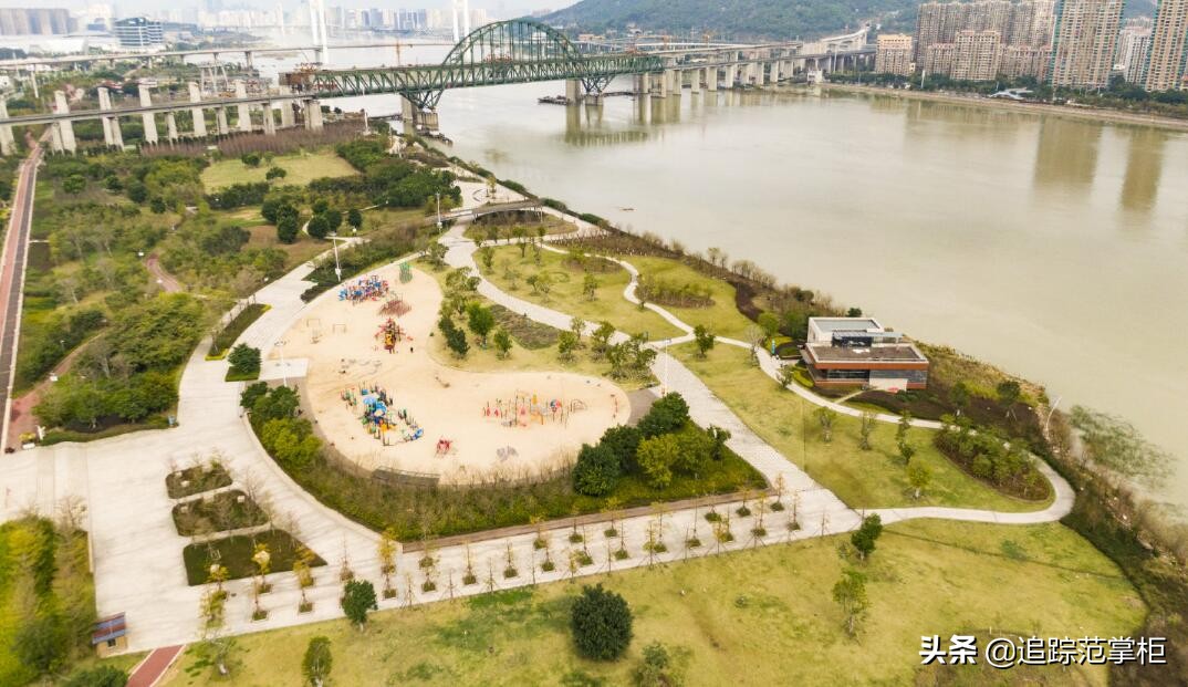 福州南江滨公园美景,福州金沙公园海滩