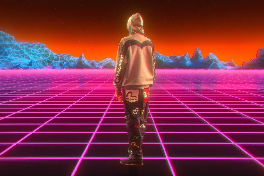 palace和evisu联名卫衣,palace联名卫衣绝版