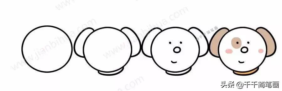 各种小动物头像简笔画图片,简笔画小动物情侣头像