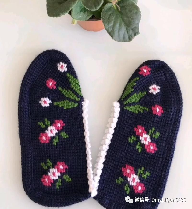 波西米亚风手工编织鞋子,针织作品50款