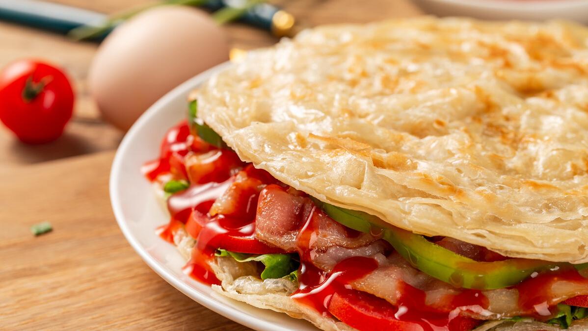 千层饼正宗做法与配方,千层饼这样做再也不用买早点了