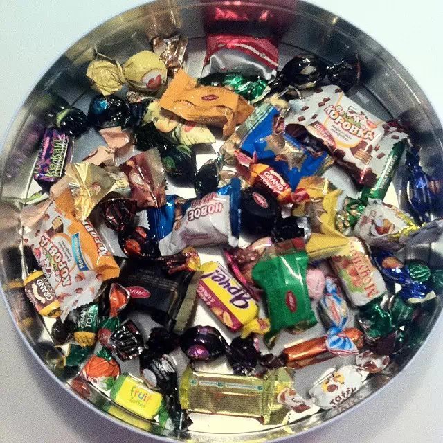 俄罗斯糖果品尝,俄罗斯糖果测评各种各样的糖