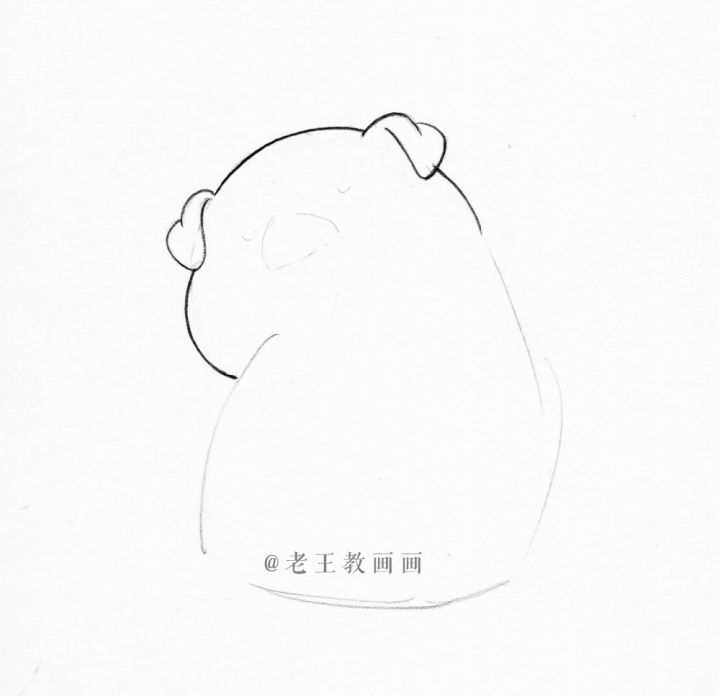 英语画小猪简笔画,画小猪唏哩呼噜简笔画