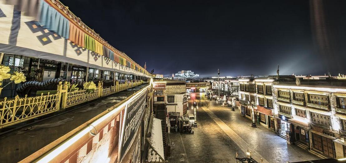 布达拉宫朝圣者视频,世界屋脊明珠西藏拉萨布达拉宫