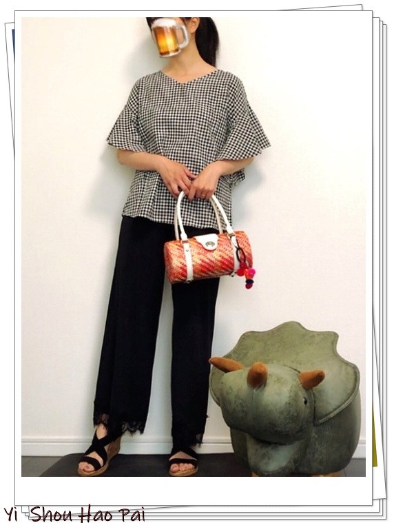 夏季格子衬衫搭配50岁,新款格子衬衫时尚潮流穿搭