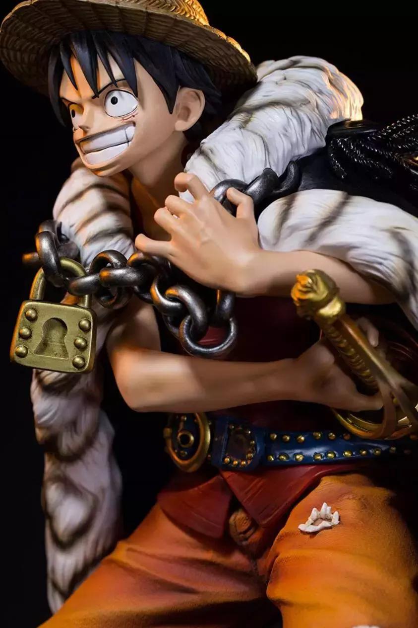 megahouse路飞弹跳人手办,海贼王路飞大秀霸王色霸气