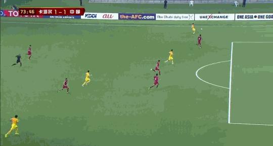 武磊十二强赛中国对卡塔尔,2017武磊世预赛2:0卡塔尔进球