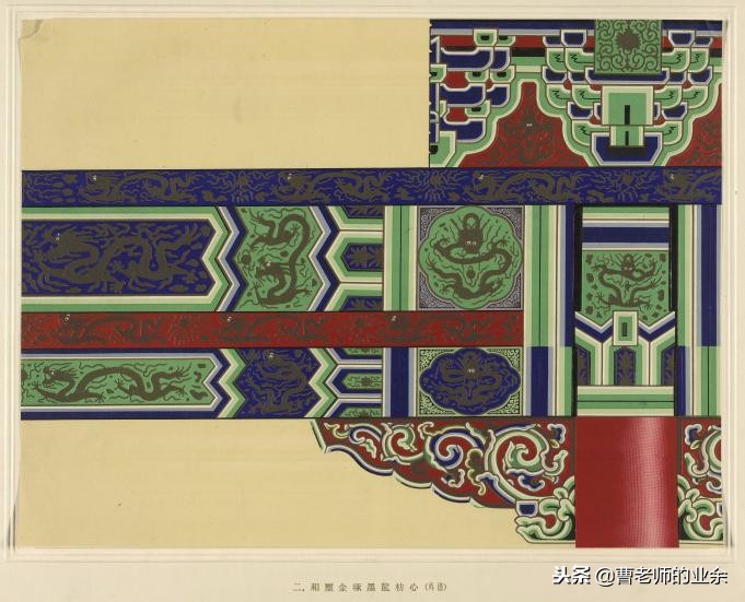 古建筑装饰彩画图片大全,古建彩画图案大全