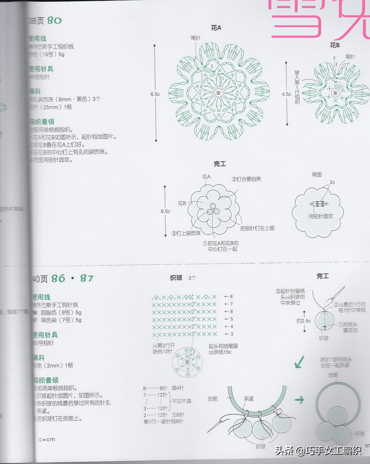 夏季钩针花样图解大全,欧美钩针花样大全图解