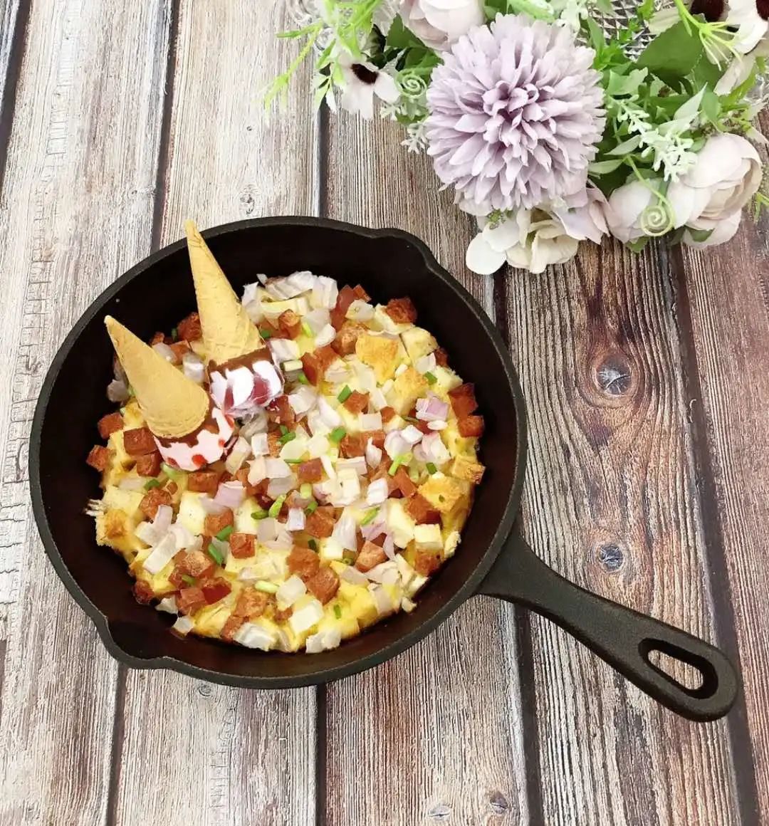 中西结合，有盐有味儿，这样的烤馒头披萨不来一份儿？