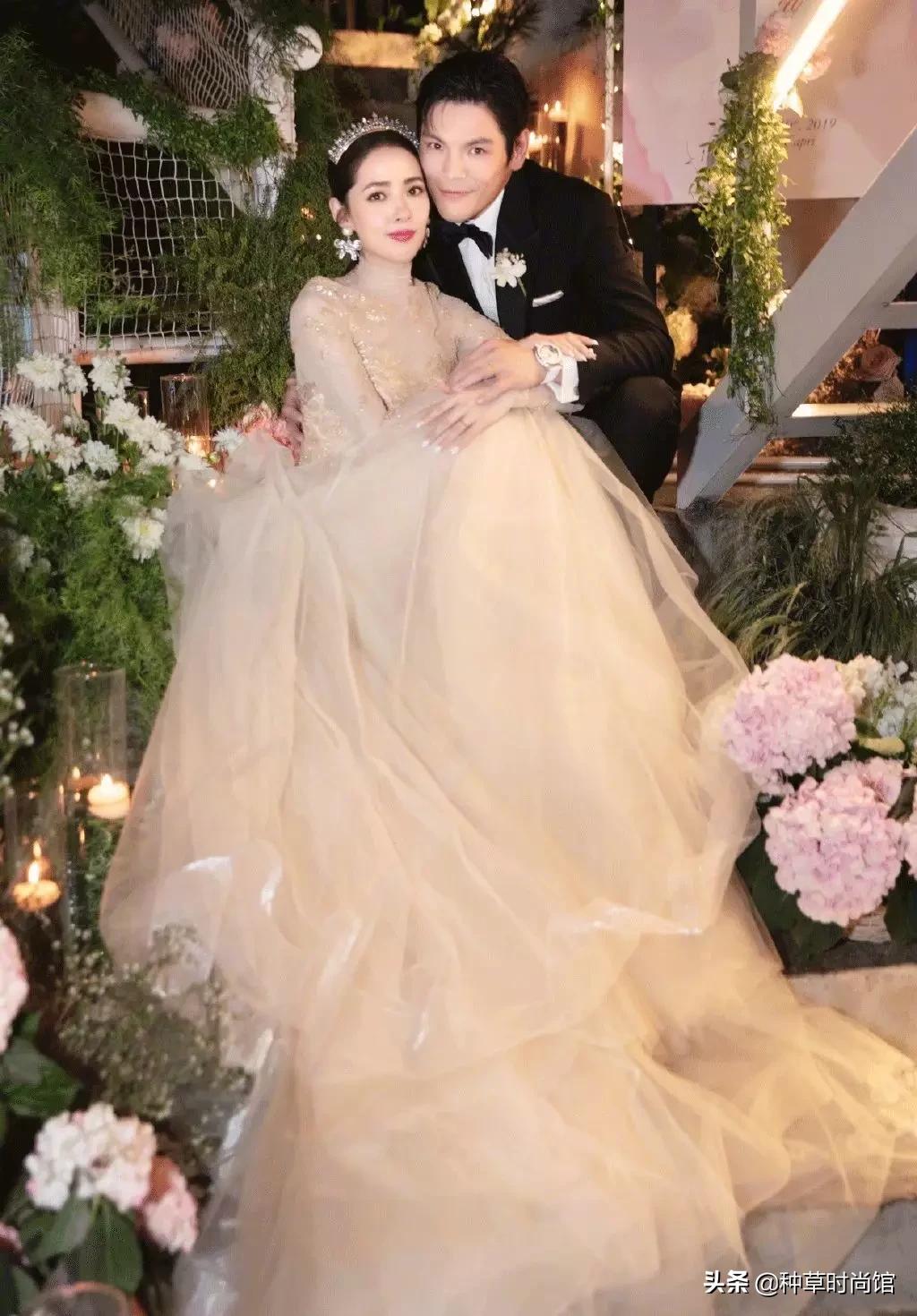 各大明星结婚的婚纱,2019明星婚纱