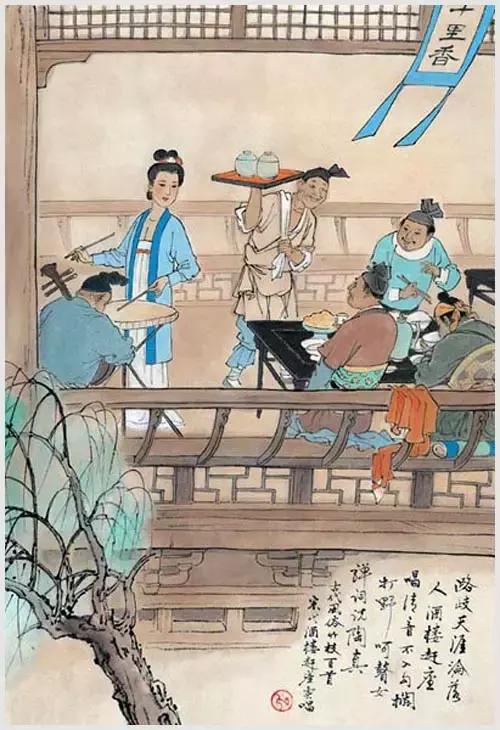 100首诗词100张风俗图太美了,100幅中国古风俗画