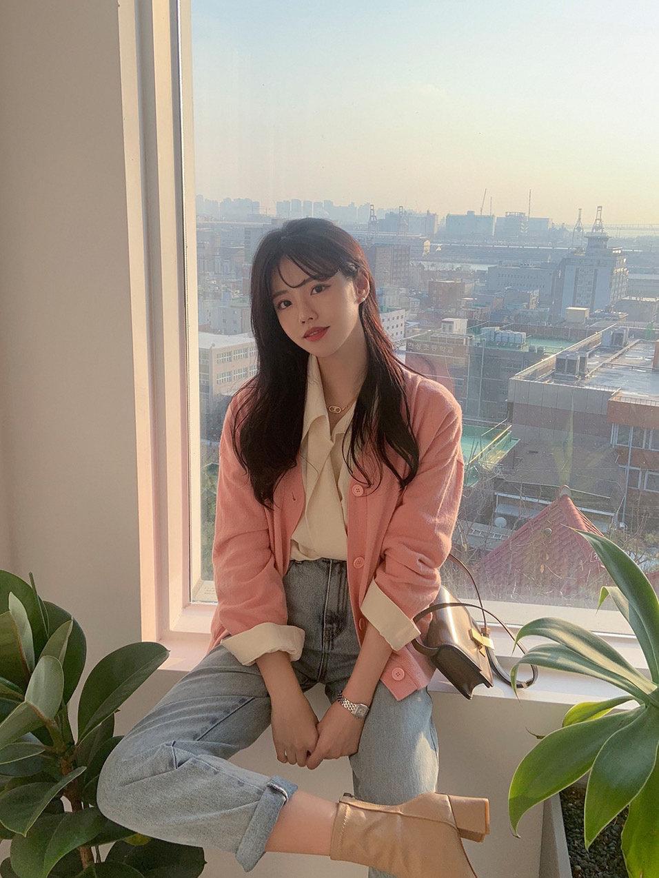 穿搭韩国小姐姐日常穿搭look,韩国小姐姐的日常穿搭