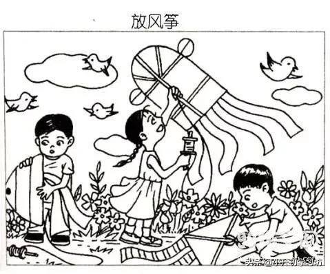 一年级开学第一天的看图写话,二年级寒假看图写话9篇