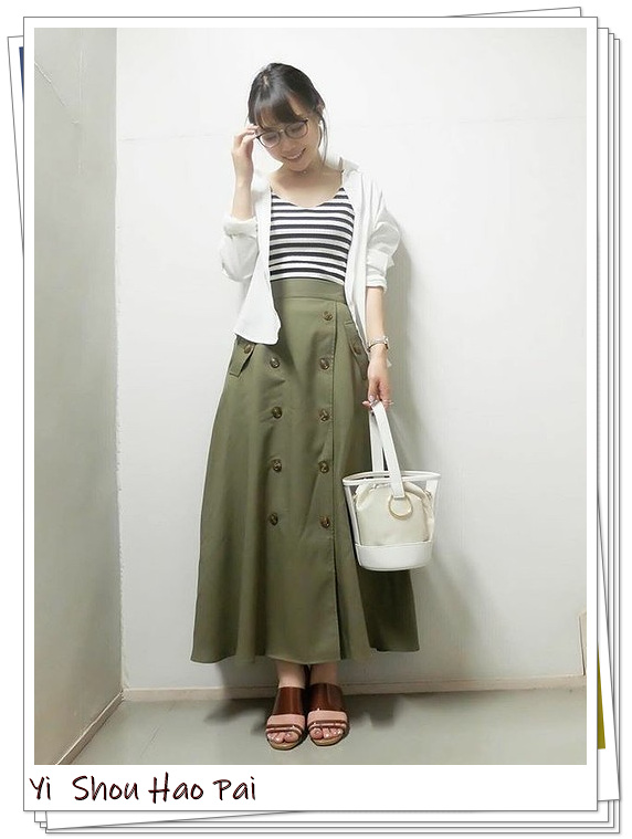 风衣半身裙中长款秋冬穿搭,风衣半裙同系列