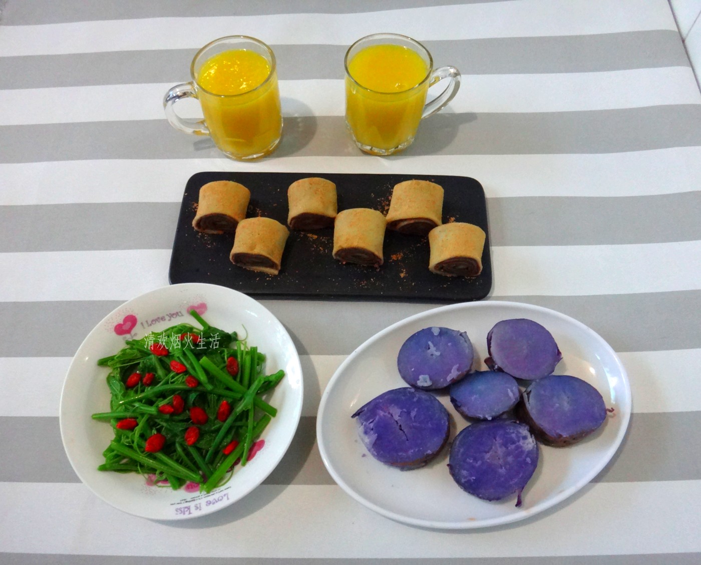 晒晒两人早餐,香甜好吃还抗饿,一上午都精力充沛,工作有劲