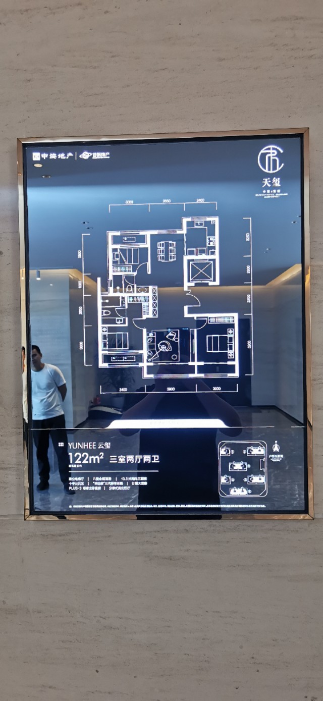 售楼处放户型图展架,售楼处包装效果