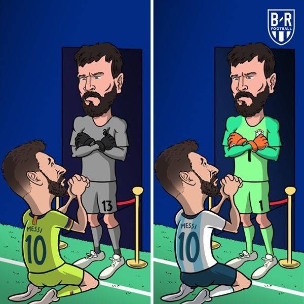 国外也有段子手：桑巴铁粉马特奥，人生赢家阿利松