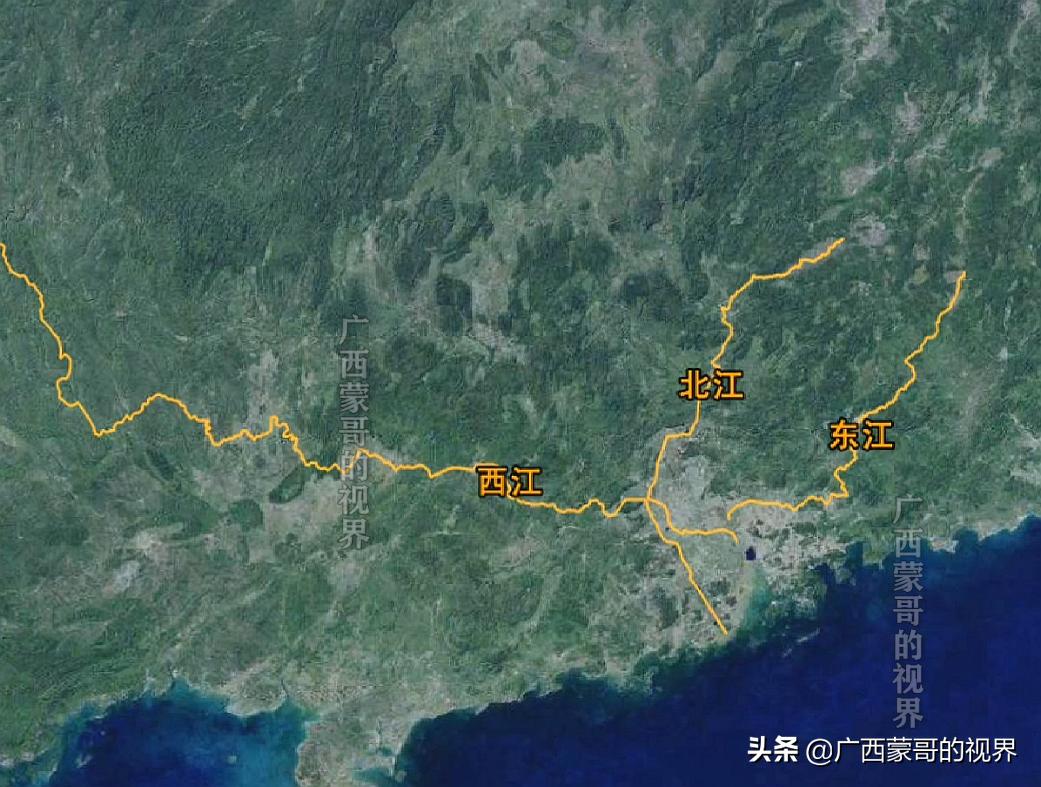 广西保护西江,西江广东与广西的分界