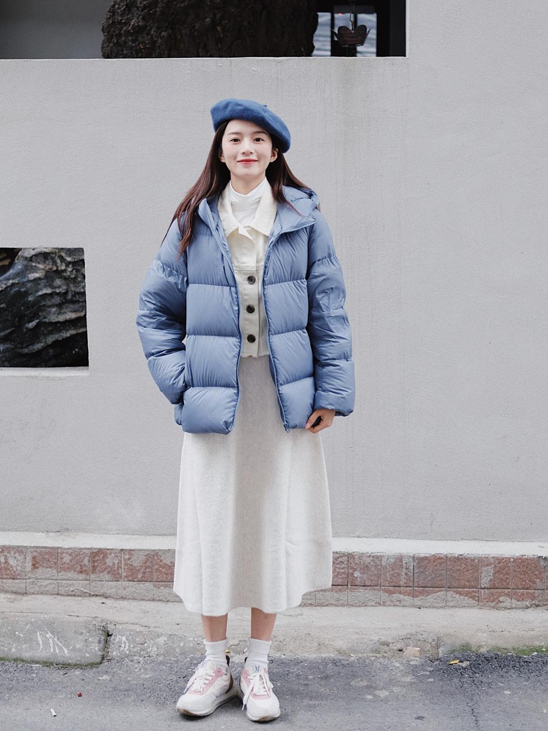 温柔又保暖的穿搭学生党女,冬季保暖时尚穿搭小个子学生