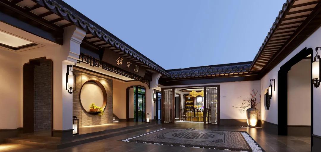 日式庭院景观设计3d图,日系庭院设计建模