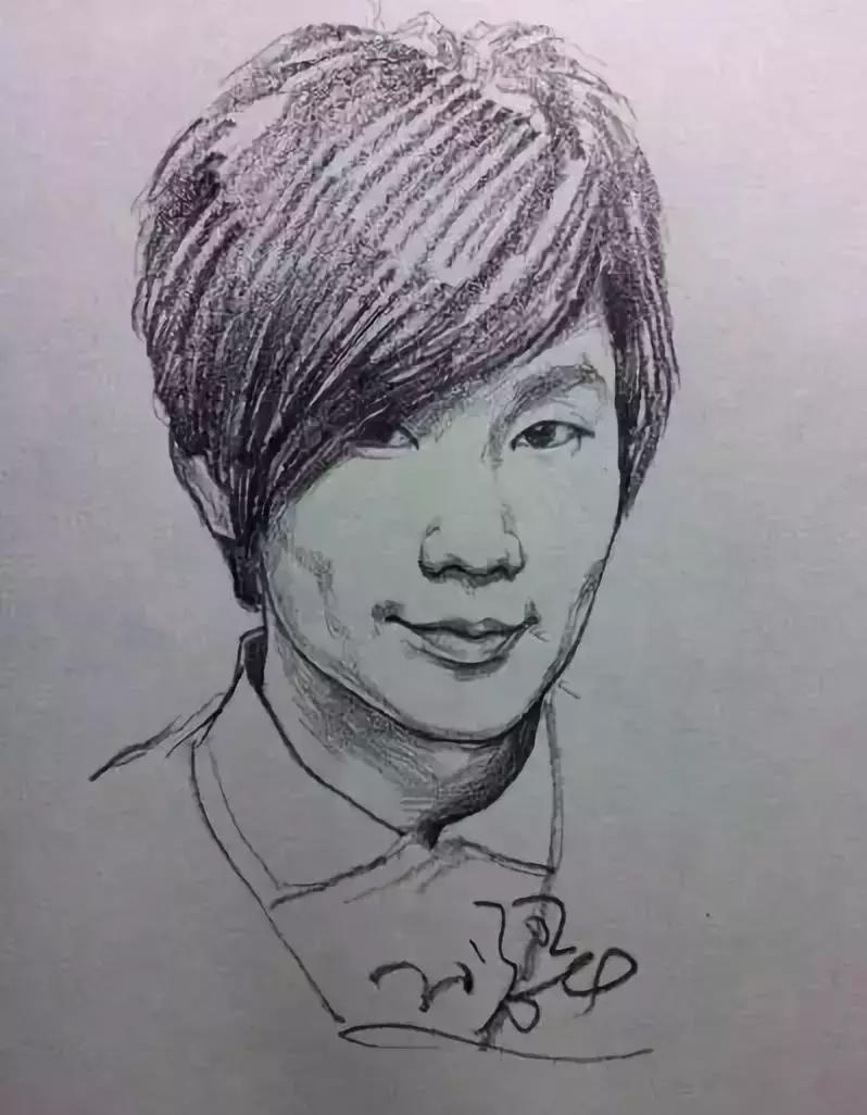 人物速写肖像画,速写是看一眼就能画出来的吗