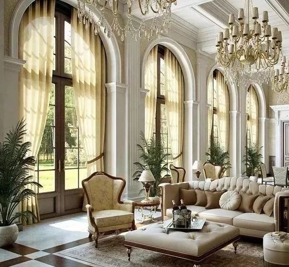 别墅窗帘最新款,100款窗帘效果图