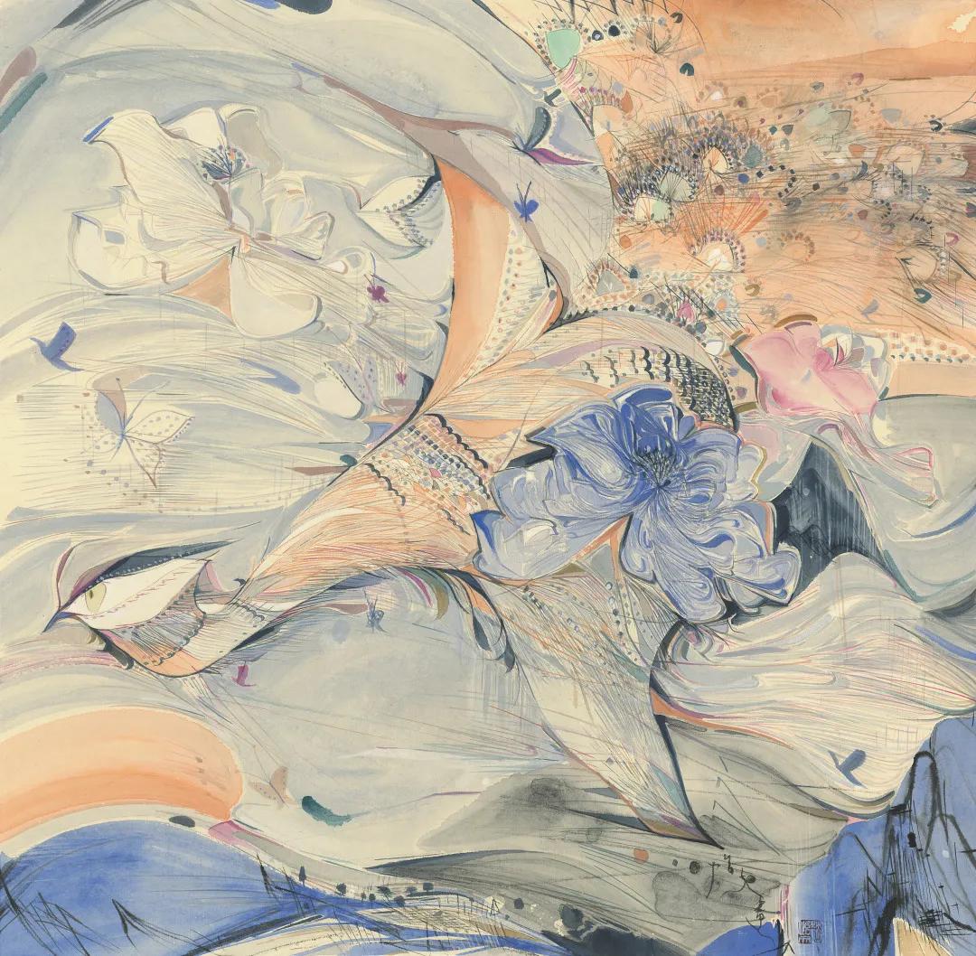 赵怡文中国画作品展,江苏书画院名家