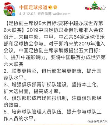 足协副主席志向高远，球迷却说*跃进大**呢
