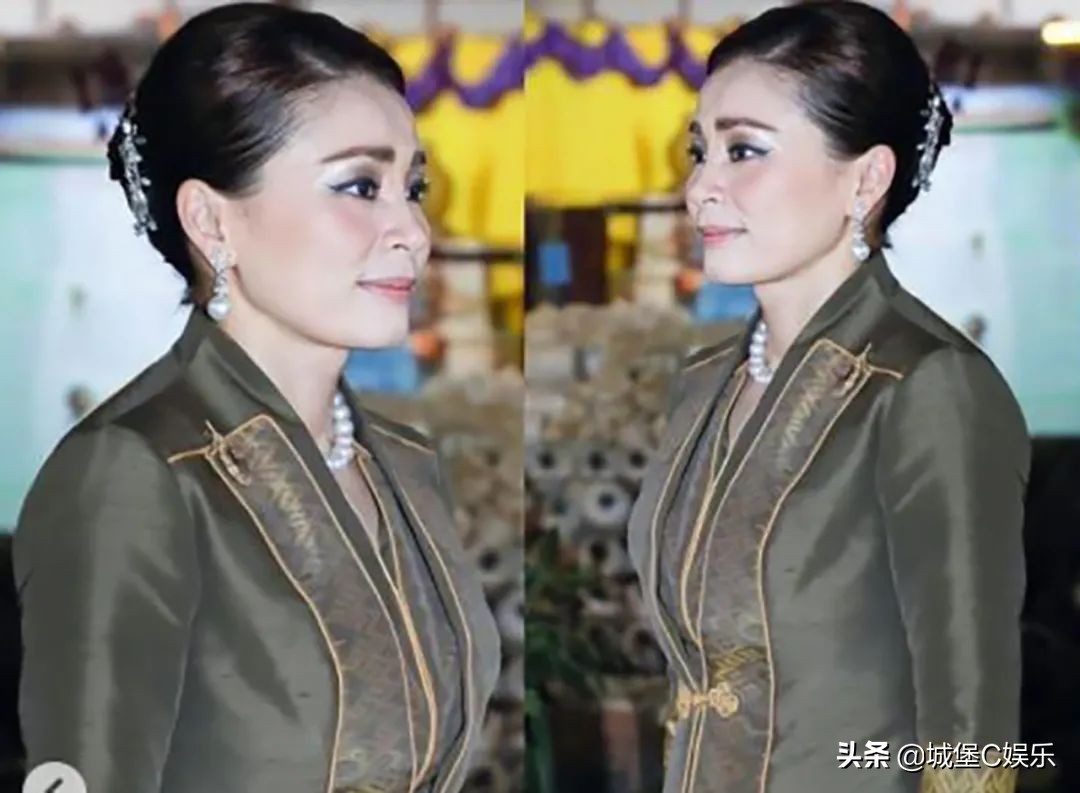 泰国贵妃首次戴“黑珍珠”，创新时尚又神秘，完胜王后的白珍珠