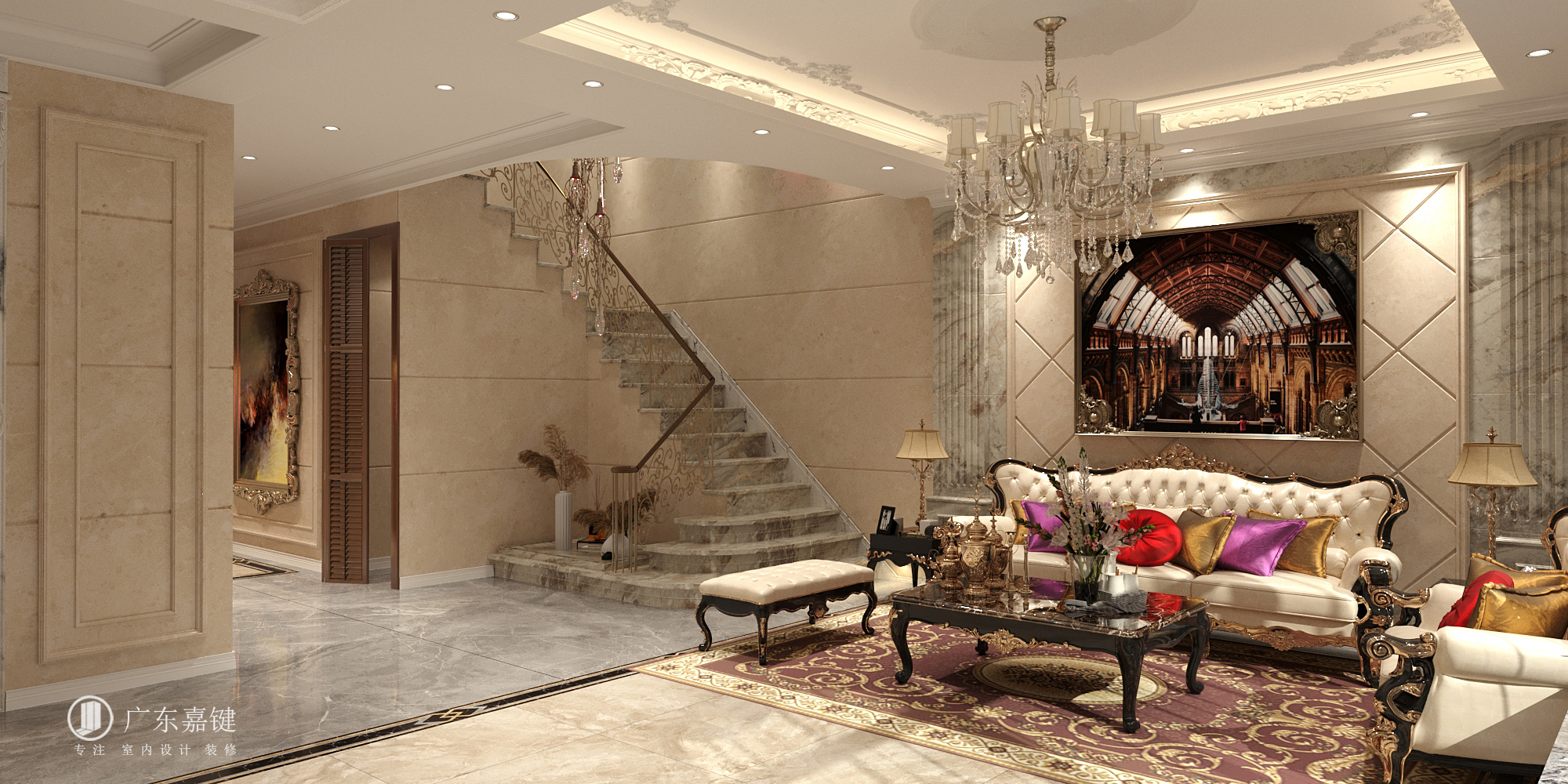 180㎡欧式设计|雍容华贵,没点审美还真设计不出来