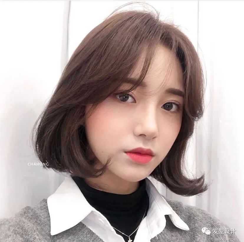 八大网红刘海短发,无刘海短发发型女