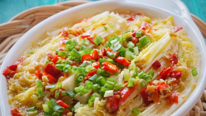 蒜蓉娃娃菜开背虾的做法大全,蒜蓉金针菇粉丝虾娃娃菜空气炸锅