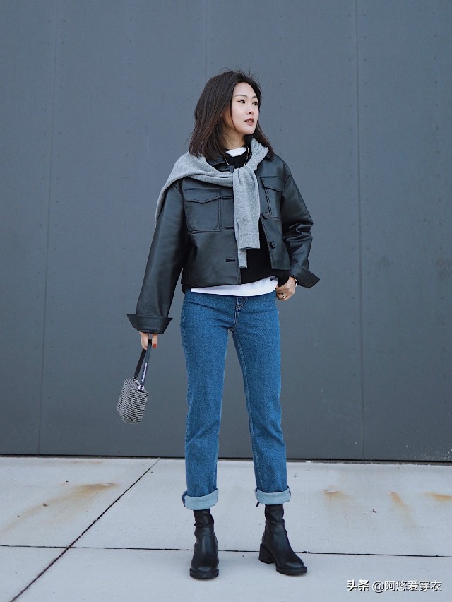 矮个子微胖145-150裤子加绒修身,个矮腿粗女生穿衣搭配