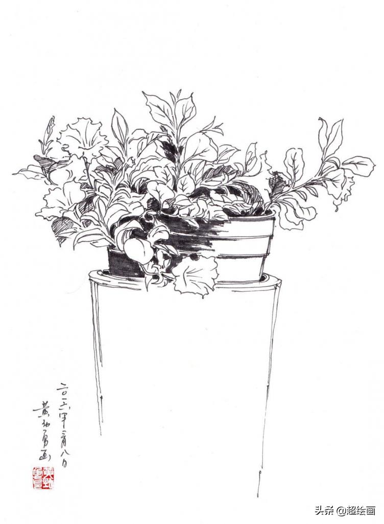 十大顶级钢笔画速写,钢笔速写100幅图片