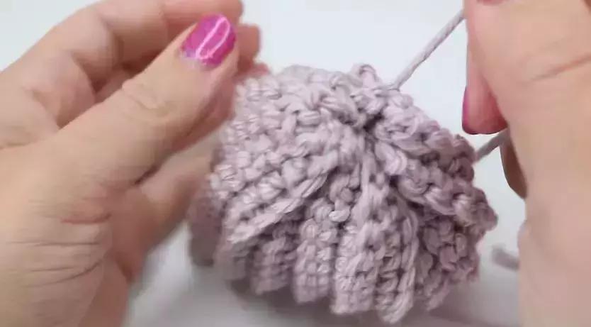 南瓜储物盒钩针教程,小南瓜卡子钩针教程