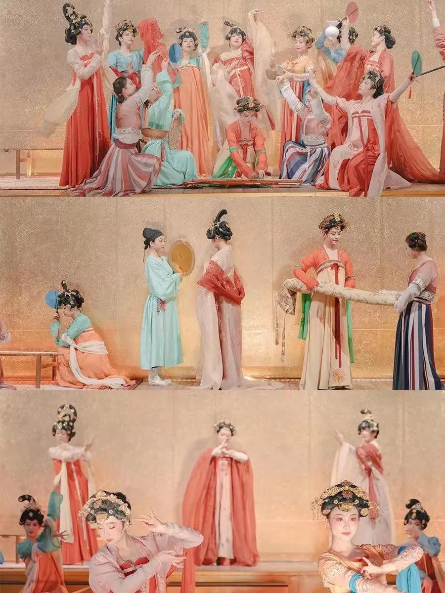 十大名画欣赏唐宫仕女图,展现仕女劳作的唐代名画