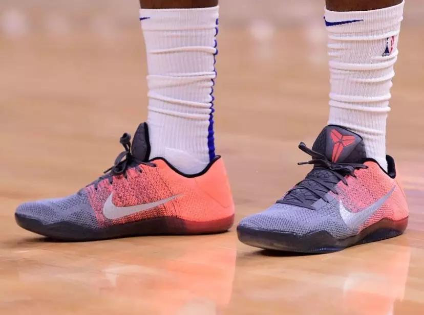nba杰伦布朗上脚球鞋,nba球星上脚布朗尼1代
